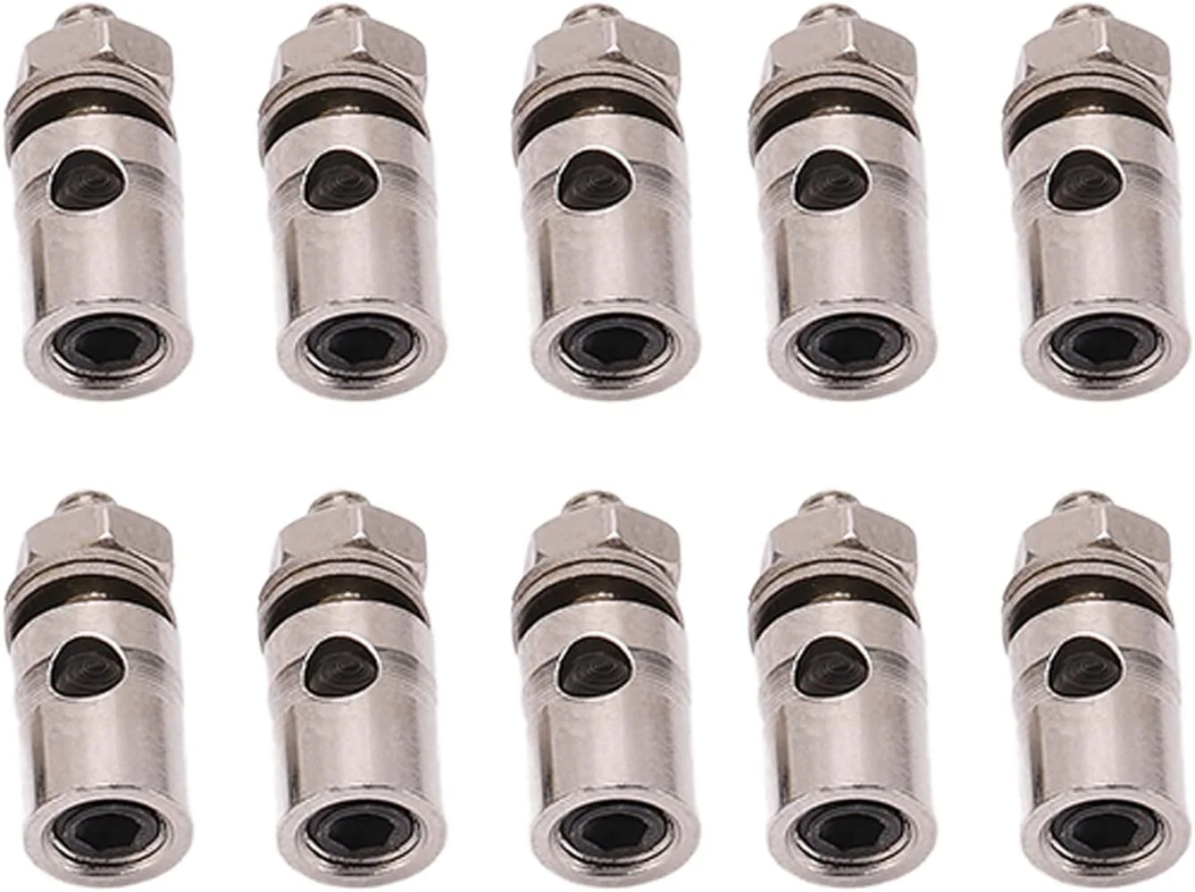 اتصال دهنده میله فشاری RC استیل ضد زنگ سبک وزن سوراندی D1.8mm بسته 10 عددی برای قطعات DIY هواپیمای مدل اتصال دهنده میله فشاری RC استیل ضد زنگ سبک وزن سوراندی D1.8mm بسته 10 عددی برای قطعات DIY هواپیمای مدل
