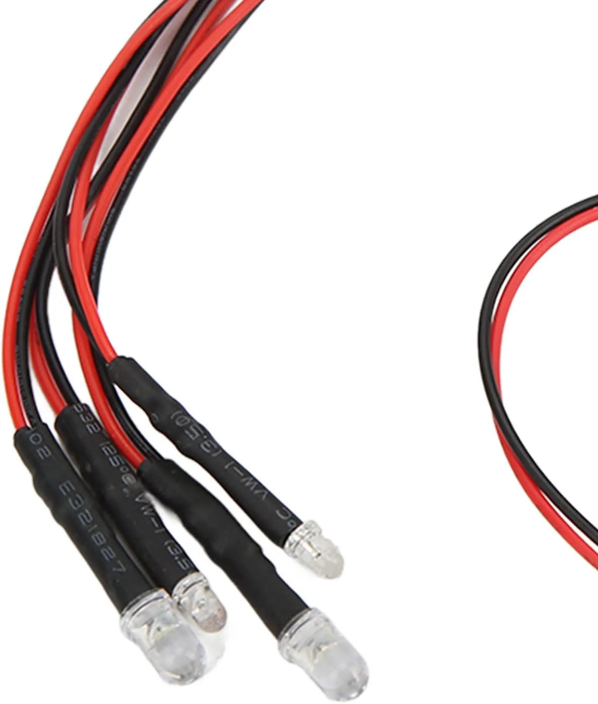 چراغ ال ای دی ماشین آرسی سوراندی با عملکرد پایدار، 4 ال ای دی برای SCX24، 2 سفید 2 قرمز، مناسب برای کامیون آرسی