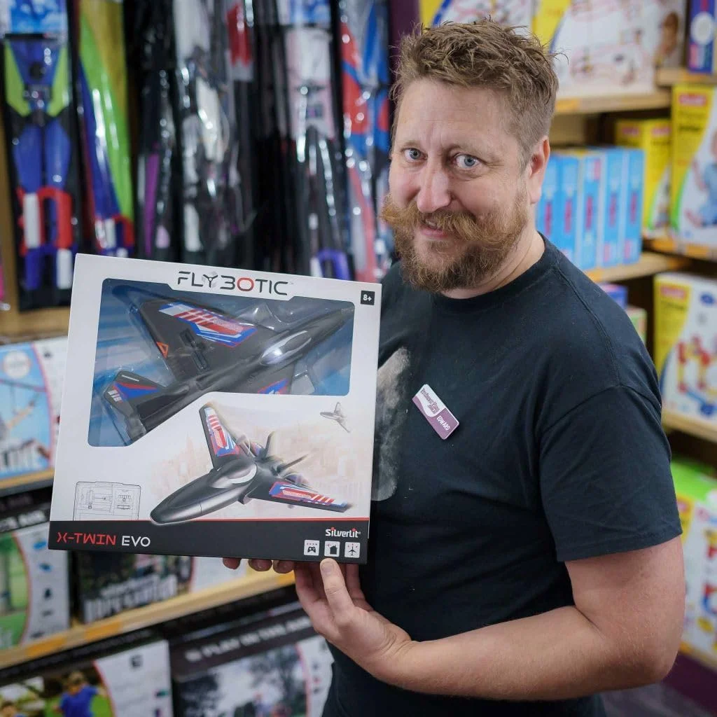 هواپیمای کنترلی SilverLit 85737 Flybotix X-Twin Evo، زرد و مشکی