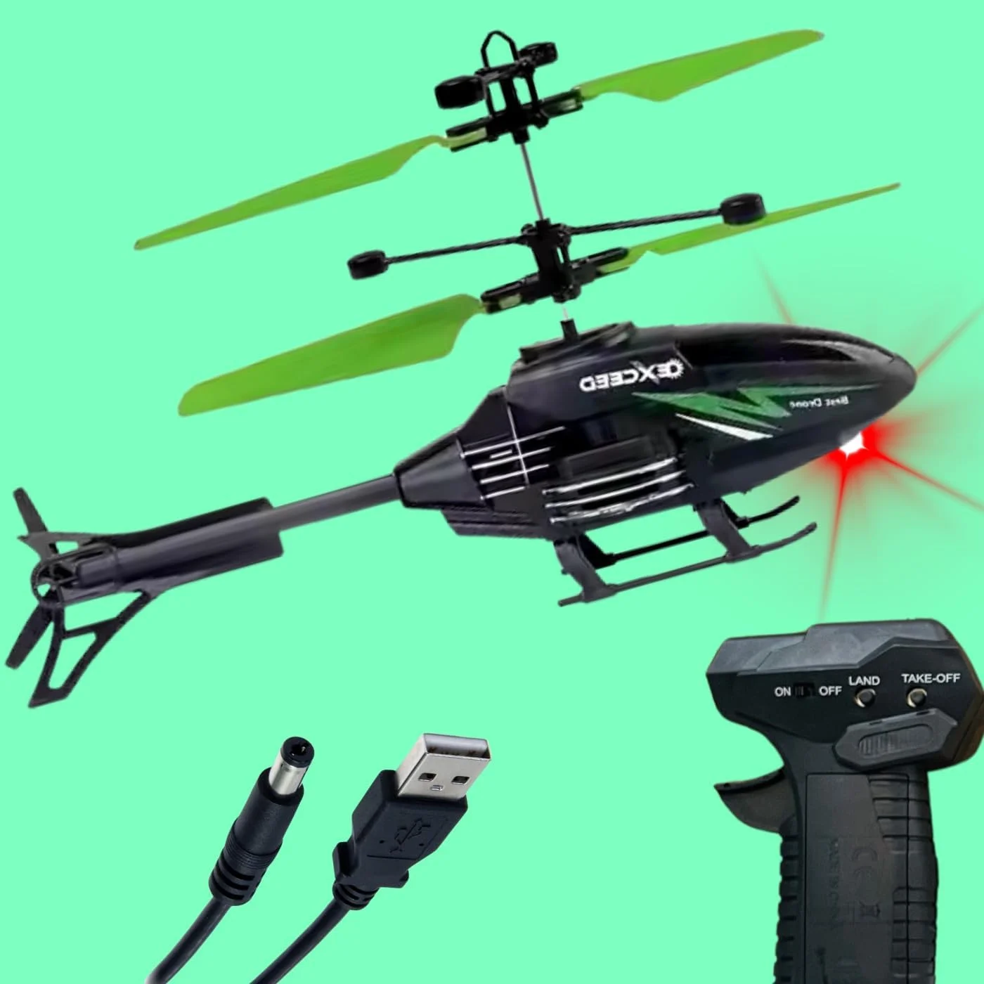 هلیکوپتر با ساعت مچی | اسباب بازی کنترل از راه دور رادیویی الکترونیکی | هلیکوپتر شارژی حسگر الکتریکی سه بعدی برای کودکان 4 سال به بالا، بال های چند رنگ