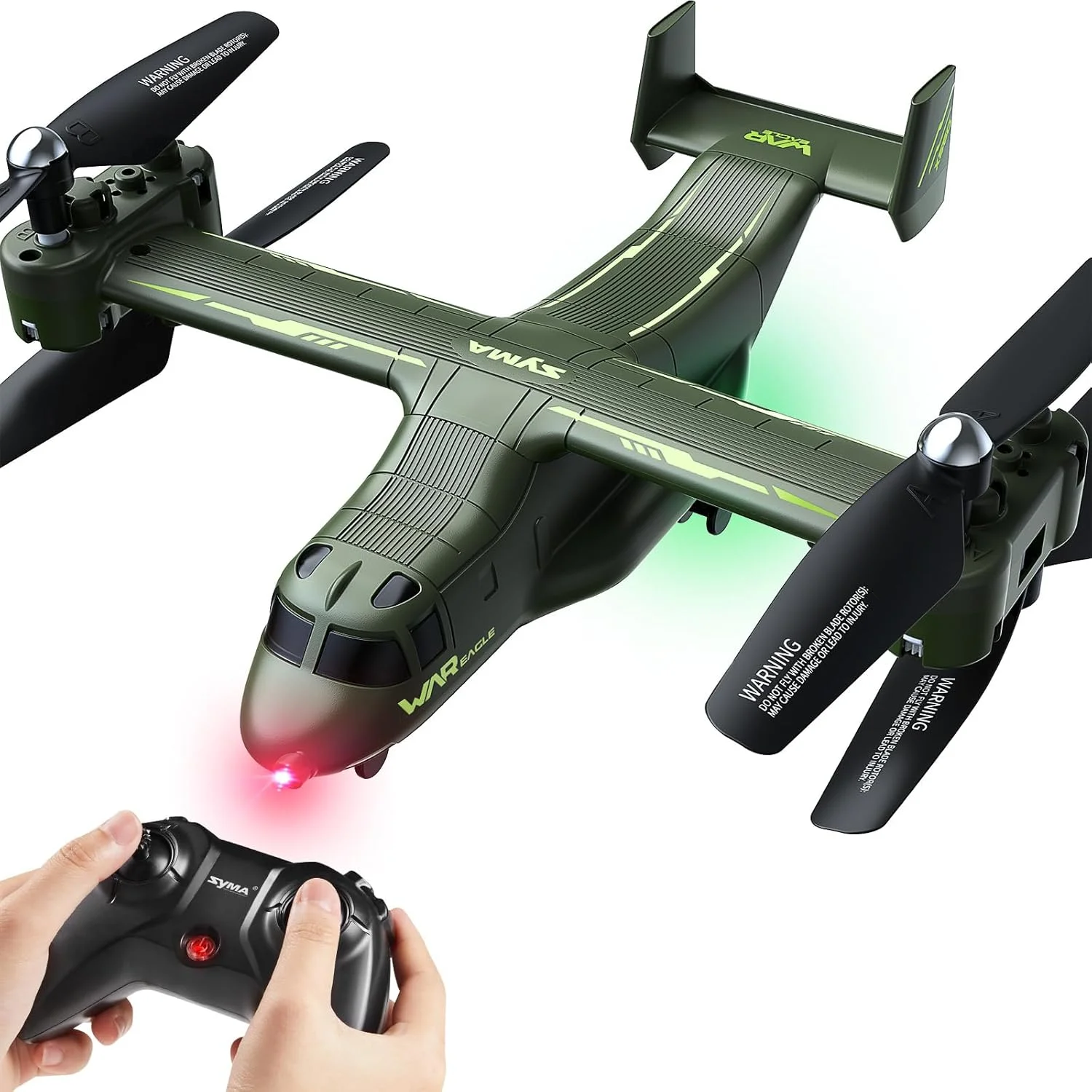 هلیکوپتر کنترلی نظامی SYMA X550، هلیکوپتر 4 کاناله با سرعت بالا و پایین، پروازهای نمایشی متعدد، حفظ ارتفاع، مدل ارتشی برای نمایش و کلکسیون