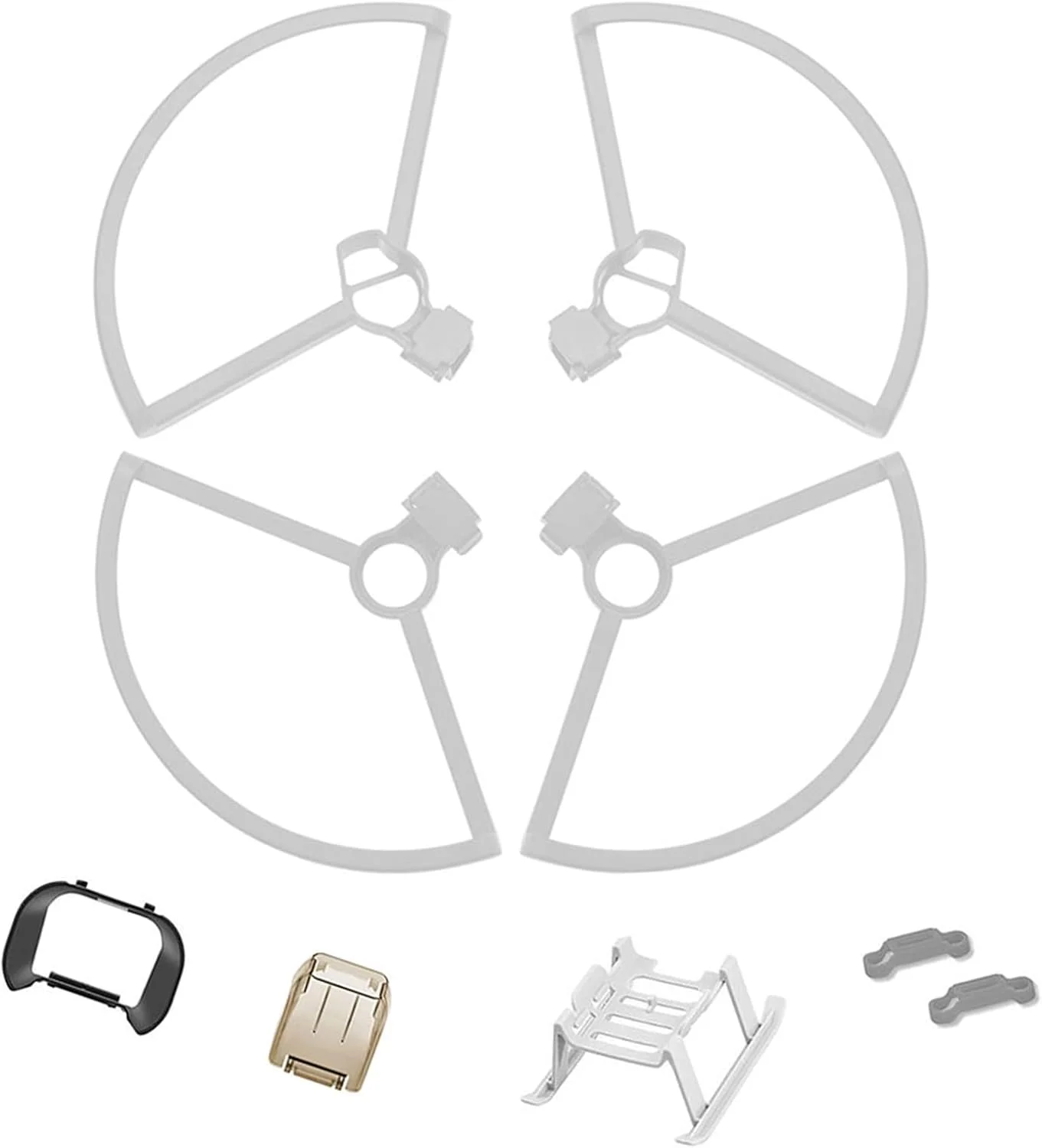 محافظ پروانه، پایه فرود، نگهدارنده پروانه، محافظ لنز و هود لنز سازگار با DJI Mavic Mini و مجموعه لوازم جانبی پهپاد Mavic Mini 2