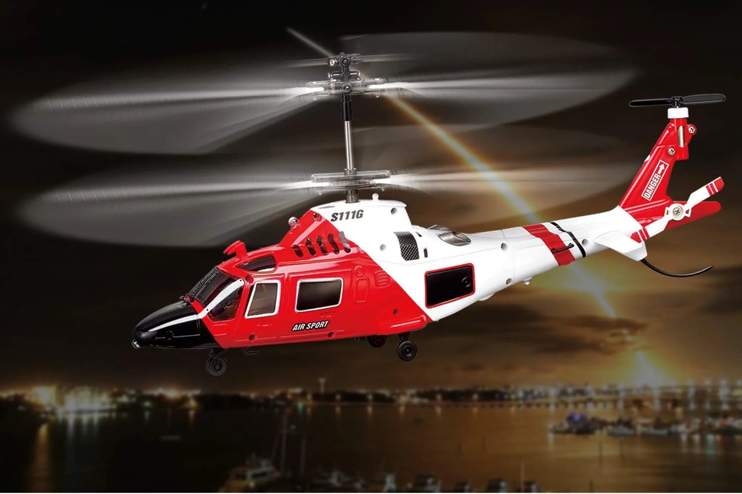 مدل هلیکوپتر نجات ساحلی POCO DIVO با کنترل از راه دور، پرواز مادون قرمز، 3 کانال، ژیروسکوپ، مدل هواپیمای دریایی S111G