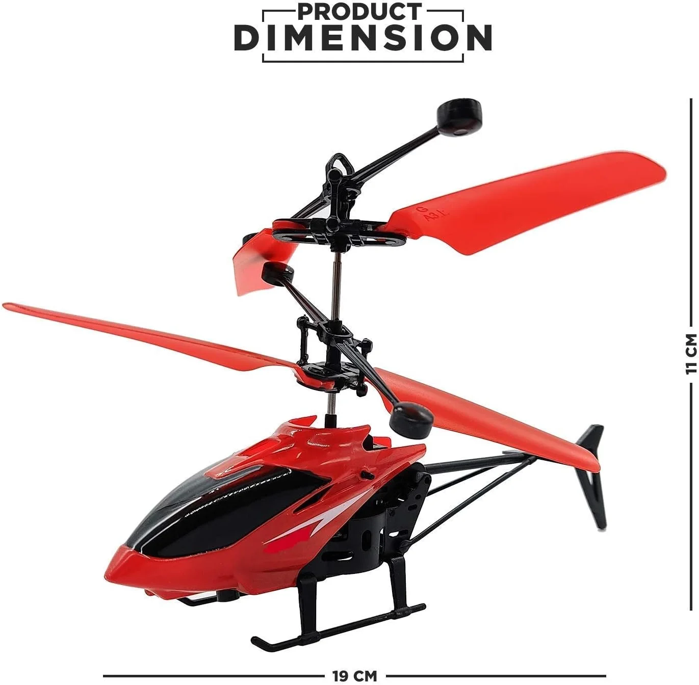 هلیکوپتر کنترلی از راه دور، هلیکوپتر مناسب فضای داخلی و خارجی برای کودکان، هلیکوپتر RC، بسته 1 عددی، چند رنگ