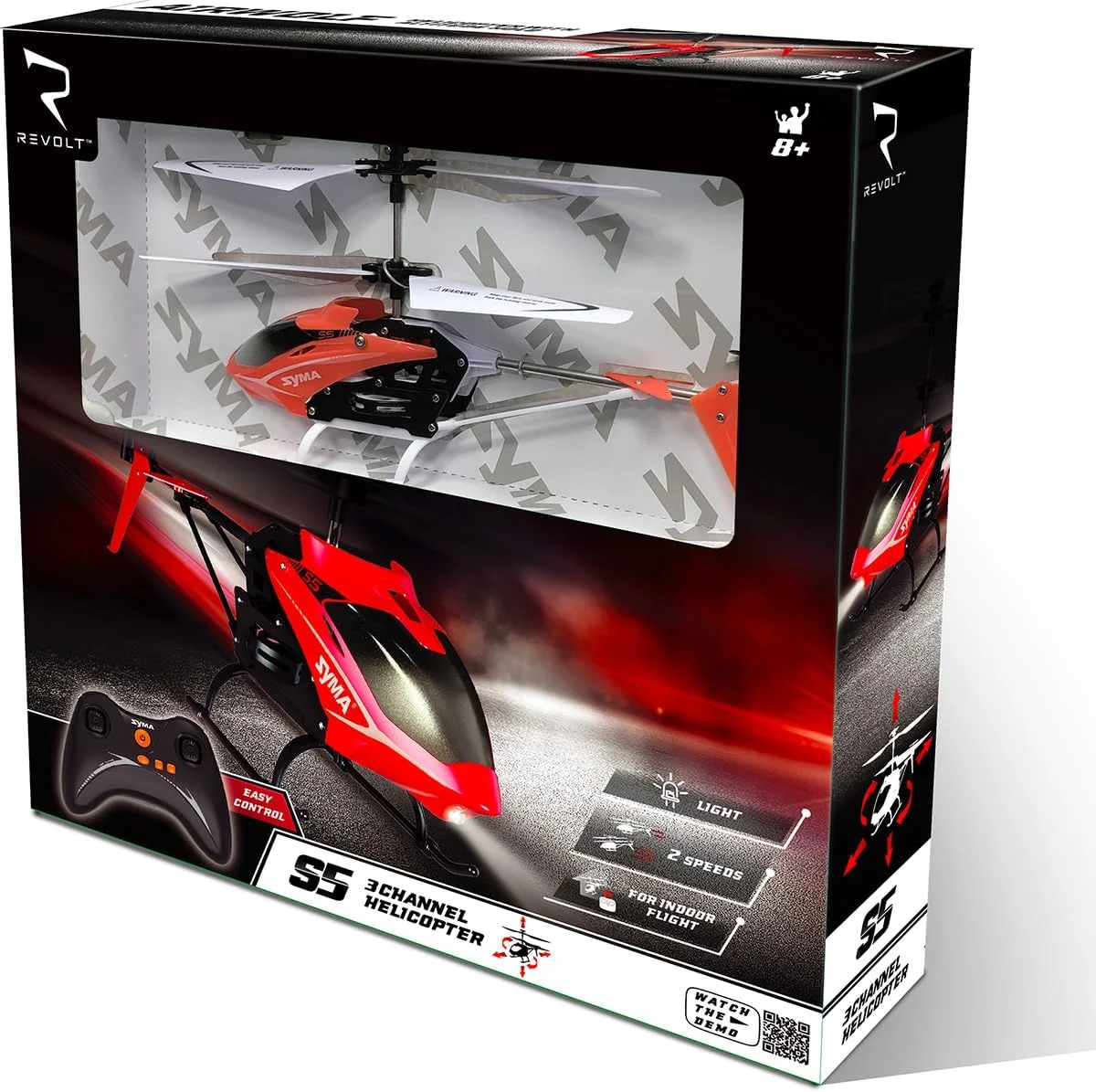 هلیکوپتر کنترلی سیما مدل S5h با فرکانس 2.4 گیگاهرتز و 3.5 کانال (قرمز)