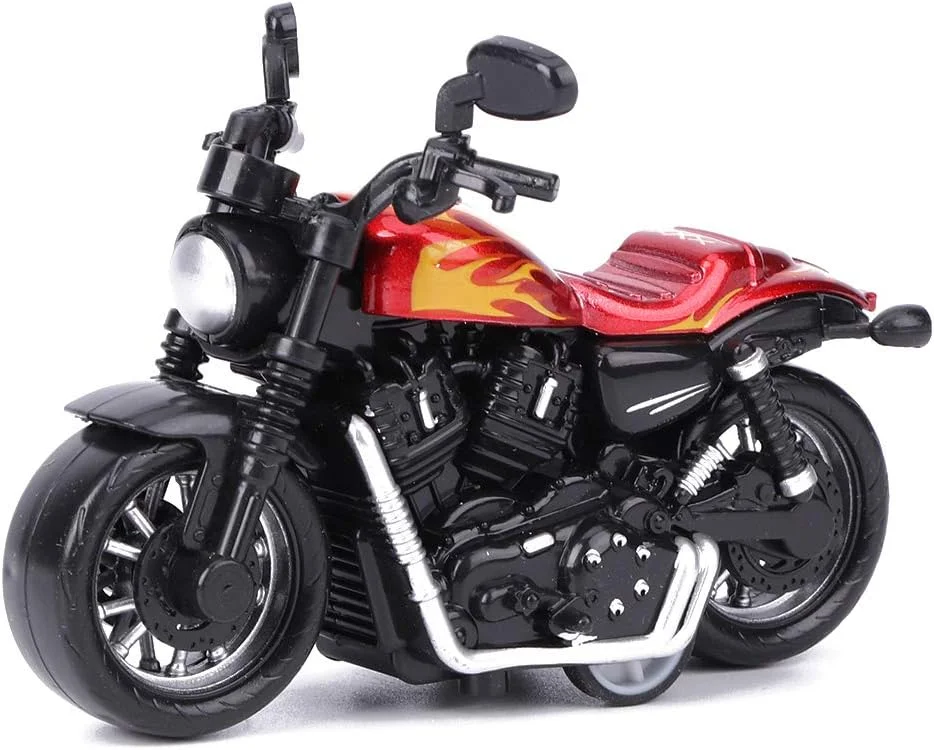 اسباب بازی موتور سیکلت آلیاژی، مدل موتور سیکلت شبیه سازی شده با قابلیت عقب کشیدن، اسباب بازی فکری برای کودکان، مجموعه هدیه