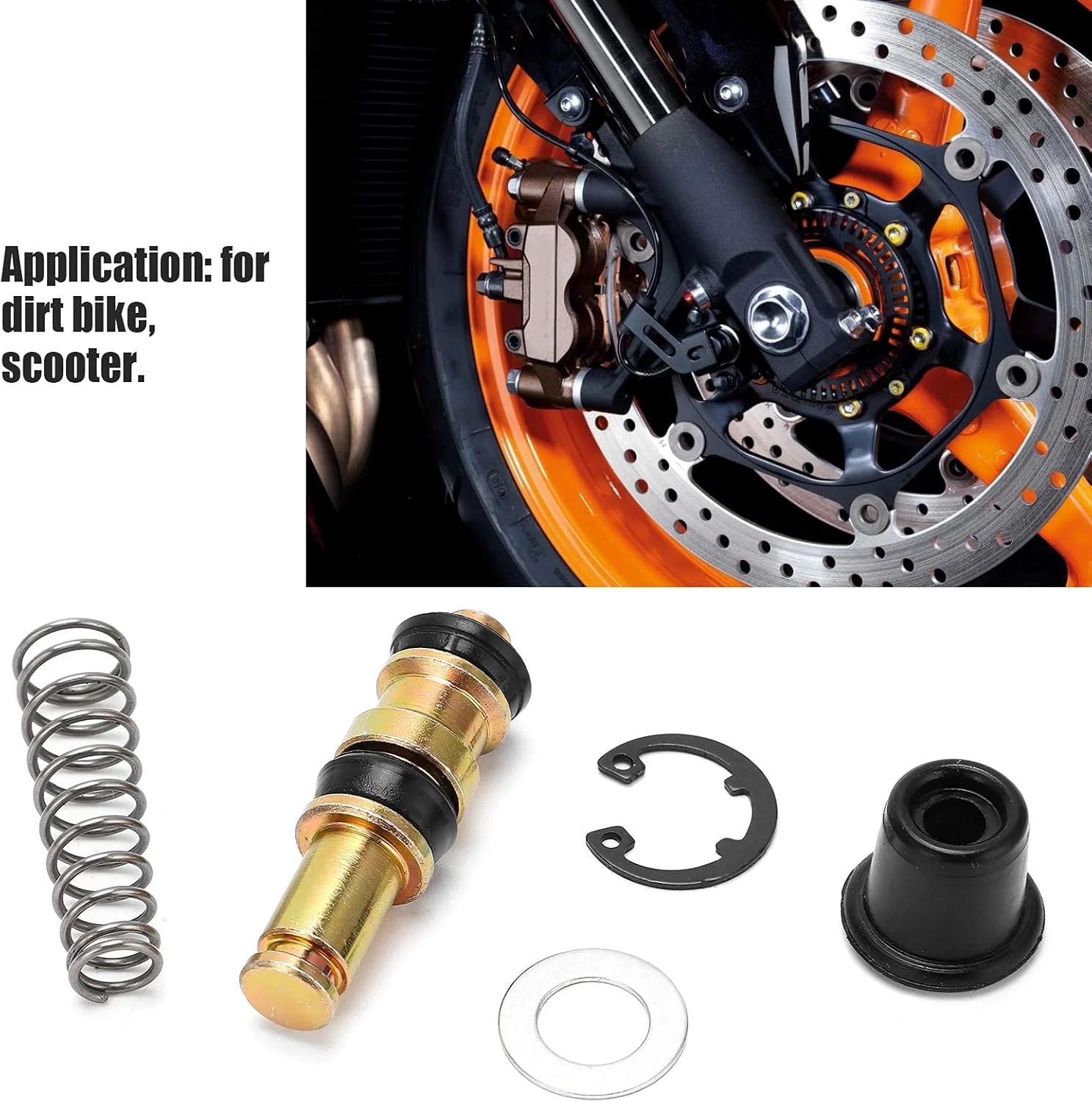 کیت تعمیر پیستون کلاچ ترمز هیدرولیک موتور سیکلت Yctze، کیت تعمیر پمپ ترمز کلاچ 14 میلی متری برای موتور سیکلت خاکی و اسکوتر