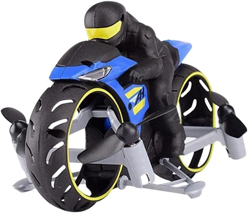 موتورسیکلت پرنده کنترل از راه دور بی سیم، موتورسیکلت کنترل از راه دور کودکان، چرخش دو طرفه 360 درجه ماشین بدلکاری برای پسران، هدیه تولد غافلگیر کننده برای پسران 7-14 ساله