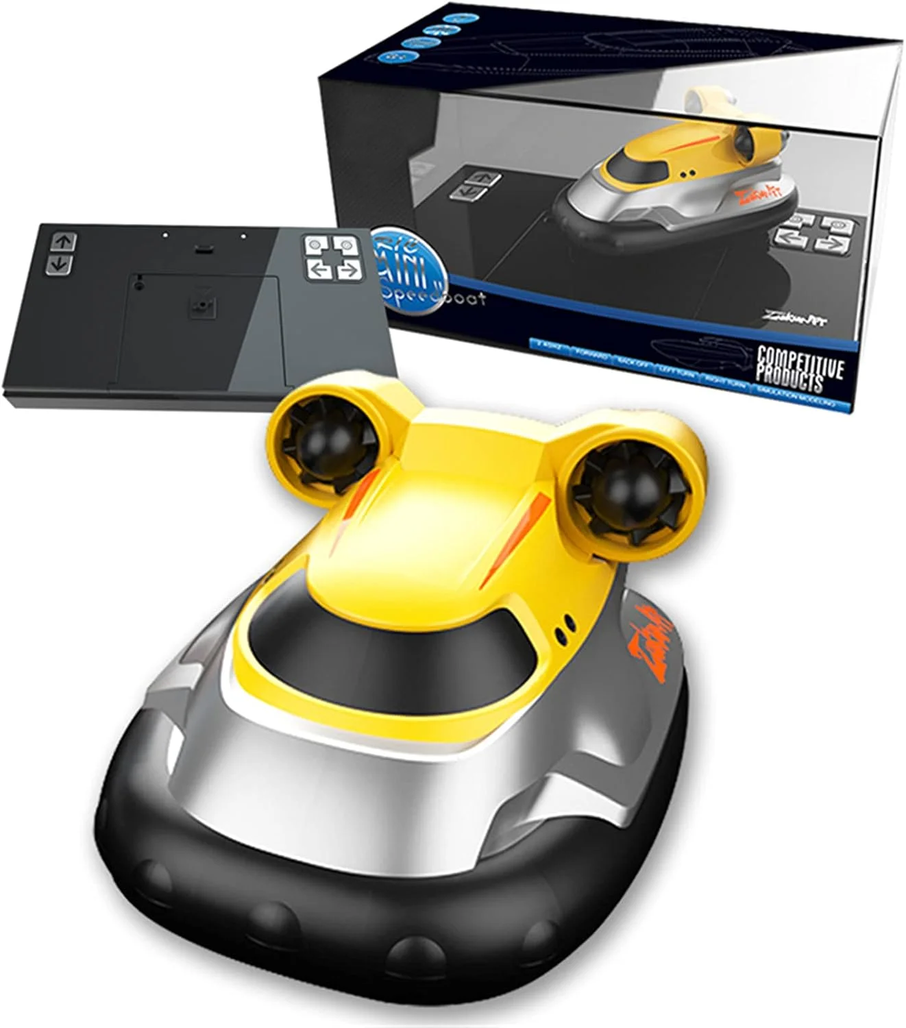مینی قایق کنترلی 2.4G، مدل قایق تندرو کنترلی برای استخر و اسباب بازی پسرانه