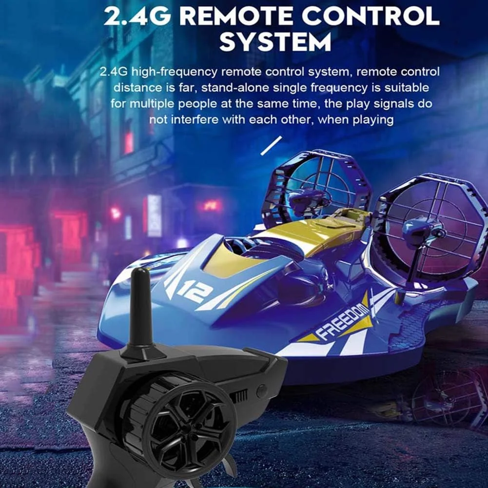 هاورکرافت کنترلی، قایق کنترلی مناسب آب و خشکی برای بزرگسالان و کودکان، قایق موتوری الکتریکی، اسباب بازی قایق کنترلی برای استخر، دریاچه و استفاده در فضای باز