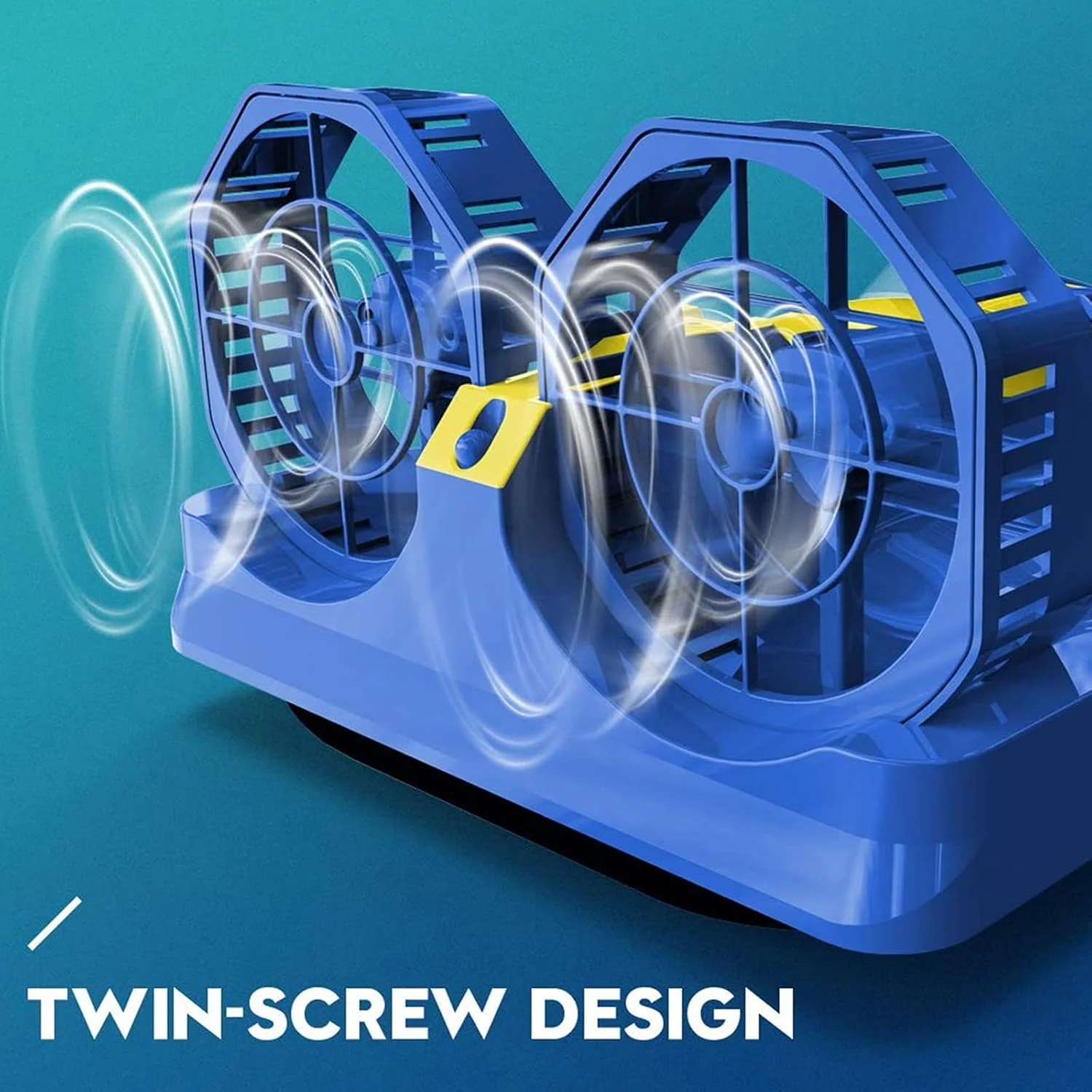 هاورکرافت آبی-خاکی الکتریکی آرسی با پروانه دوتایی، قایق کنترل از راه دور ضد آب با سرعت بالا، اسباب بازی کودکان