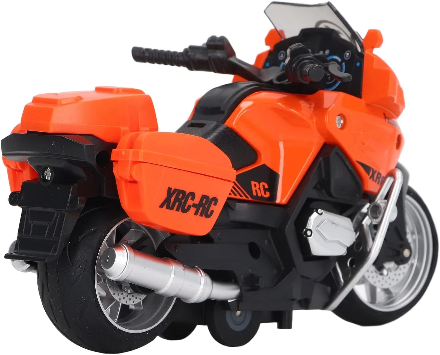 مدل اسباب بازی موتور سیکلت، مدل موتور سیکلت عقب کشیدنی مقیاس 1:16 آلیاژی 45 میلی آمپر ساعت مناسب منزل و کودکان (نارنجی)