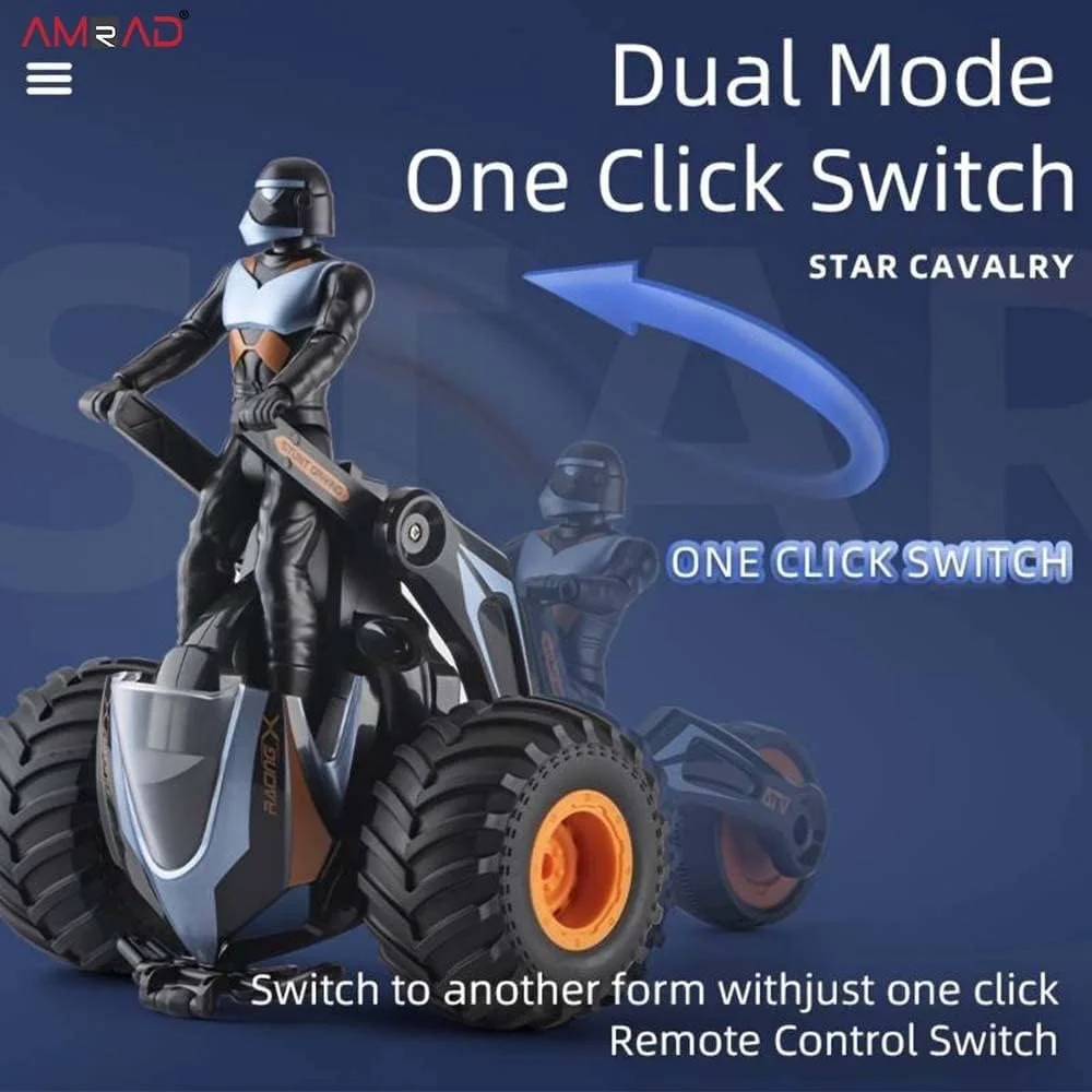 موتور سیکلت کنترلی چرخشی 360 درجه برای کودکان (چند رنگ)