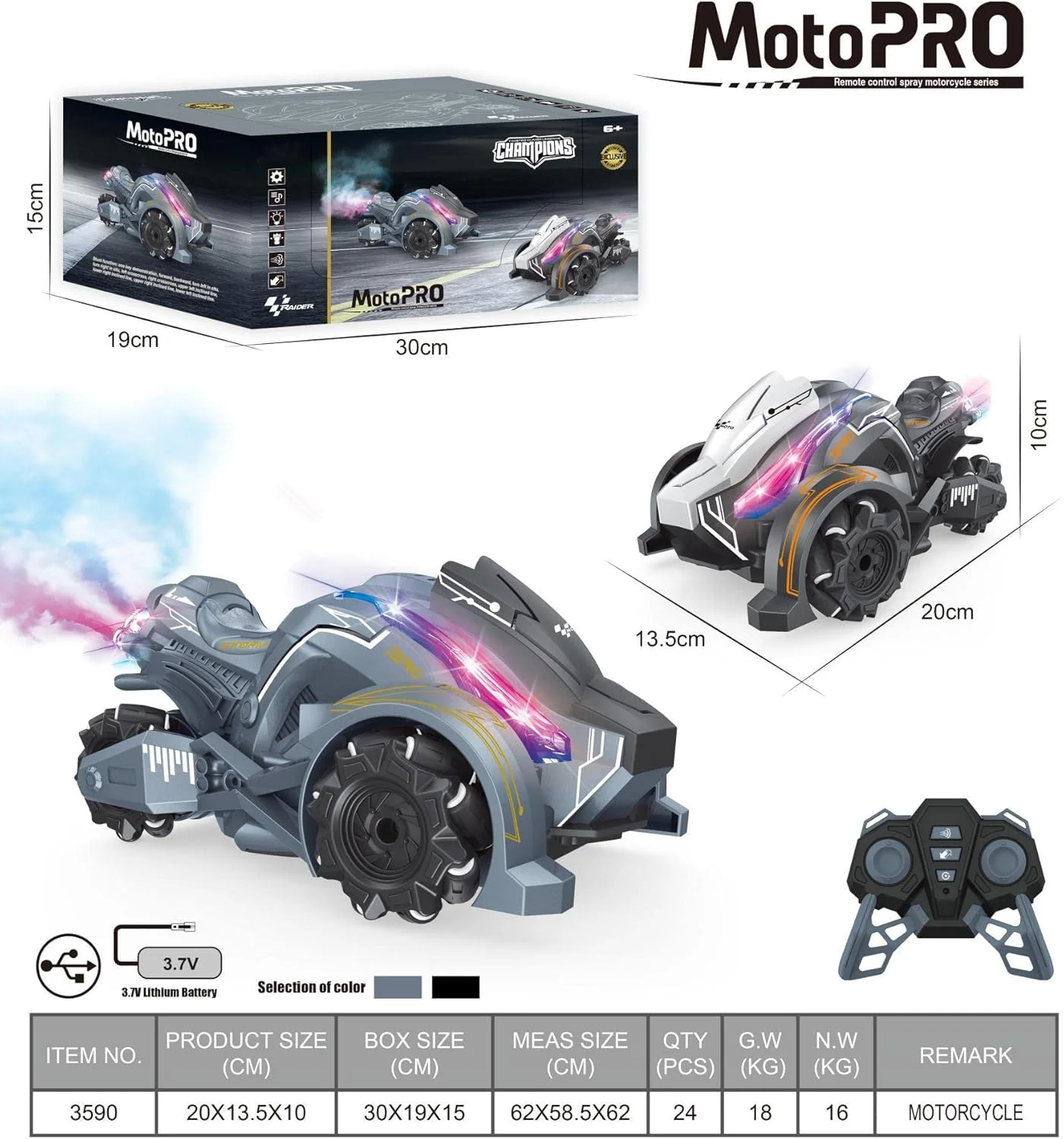 موتور سیکلت های MOTO PRO برای کودکان و بزرگسالان / +6 اسباب بازی های موتور سیکلت کنترل از راه دور با افزایش سن برای کودکان و بزرگسالان، اسباب بازی های موتور سیکلت مه آلود / موتور سیکلت خاکی برای سنین 6 سال به بالا