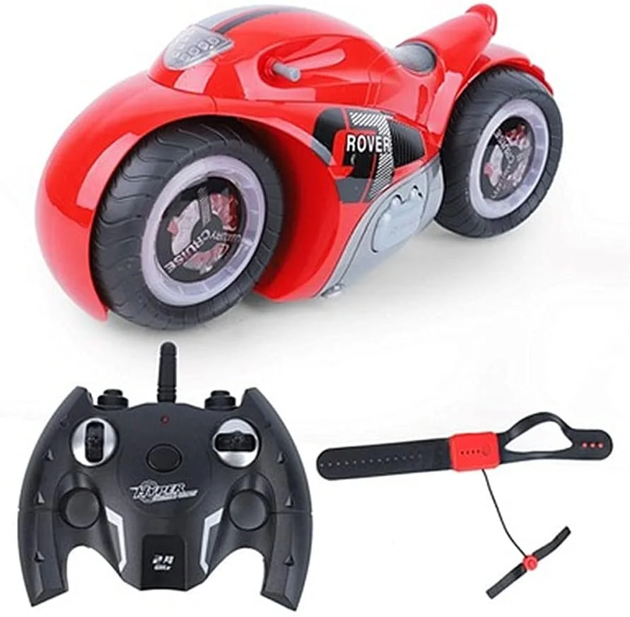 موتورسیکلت کنترلی با حسگر حرکتی، موتورسیکلت دریفت کنترلی پرسرعت، دارای نور و موسیقی، قابلیت چرخش 90 درجه چرخ عقب، اسباب بازی پسرانه و دخترانه، هدیه کودکان