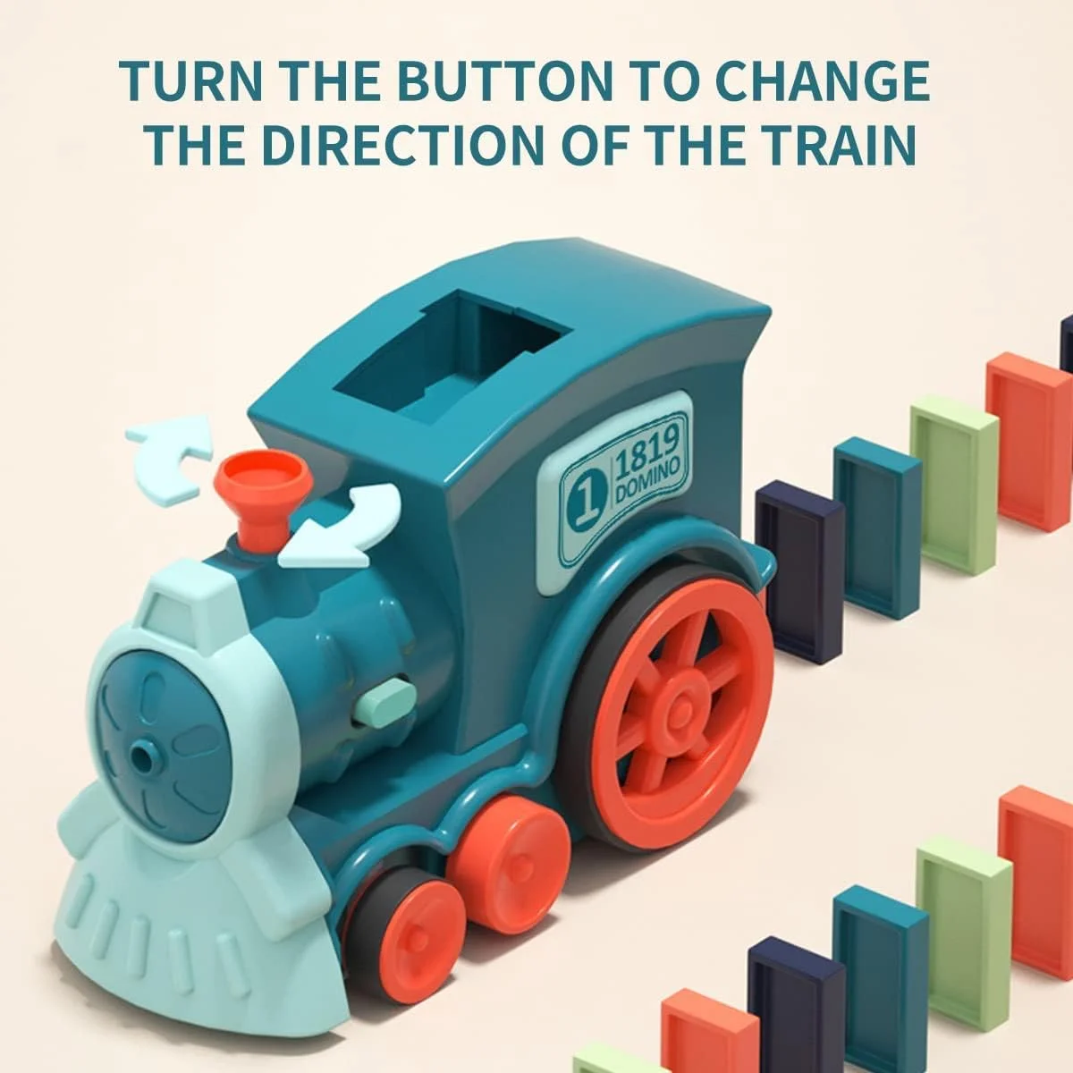 ست اسباب بازی قطار دومینو AWH برای کودکان - 80 قطعه، مجموعه بلوک های دومینو، اسباب بازی ساخت و چیدن، قطار دومینو اتوماتیک، هدیه بازی های دومینو خلاقانه برای پسران و دختران 3-12 ساله (باتری شامل نمی شود)