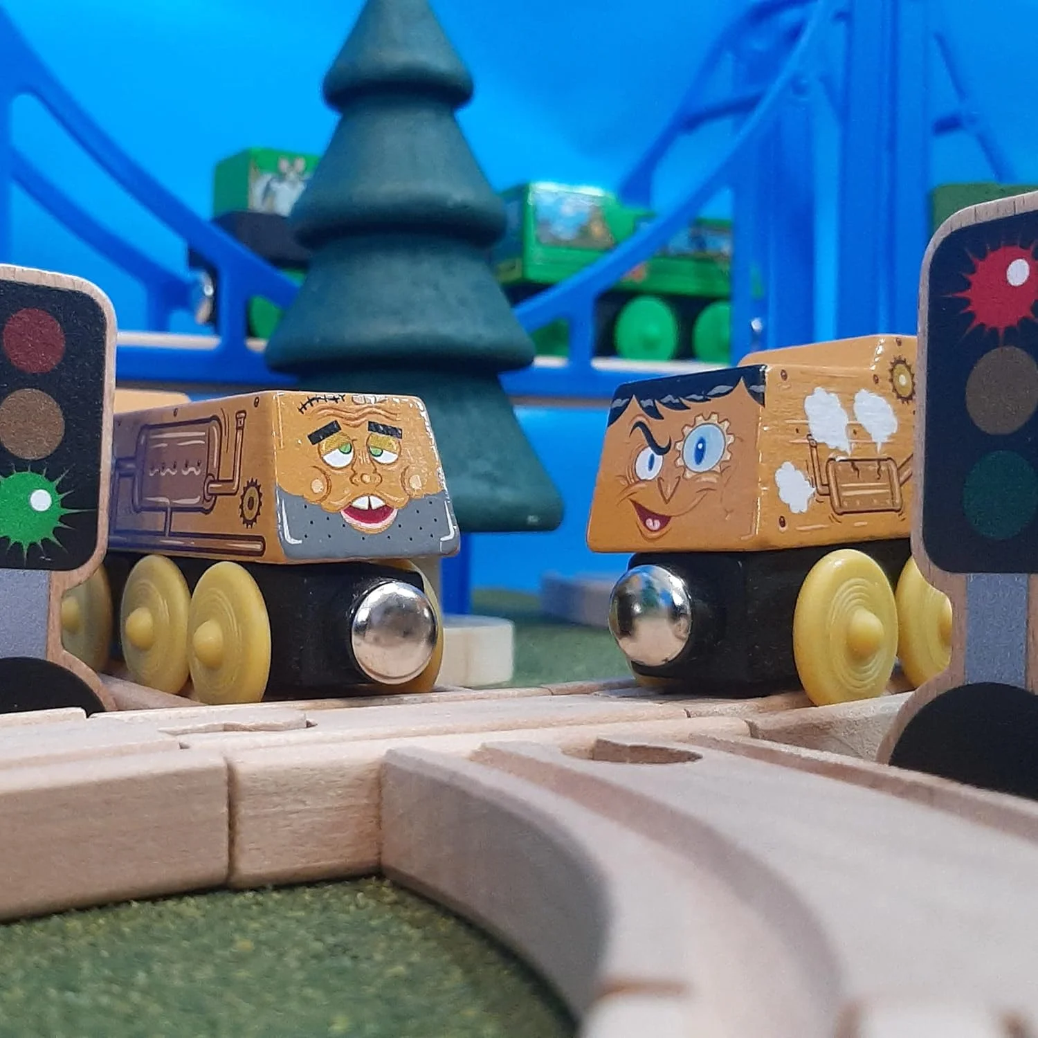 ۱۵ قطعه - علائم راهنمایی و رانندگی چوبی برای کودکان - علائم خیابانی برای زیرانداز بازی، اسباب بازی و ماشین - علائم جاده ای چوبی - لوازم جانبی آموزشی مسیر پیش دبستانی - سری ۲