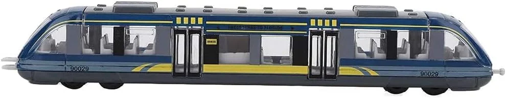 مجموعه قطار اسباب بازی، موتور لوکوموتیو پرسرعت، مدل ماشین دایکاست، مجموعه قطار گلوله ای متصل لغزنده برای کودکان (آبی، 1 عدد)