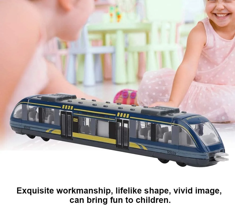 مجموعه قطار اسباب بازی، موتور لوکوموتیو پرسرعت، مدل ماشین دایکاست، مجموعه قطار گلوله ای متصل لغزنده برای کودکان (آبی، 1 عدد)