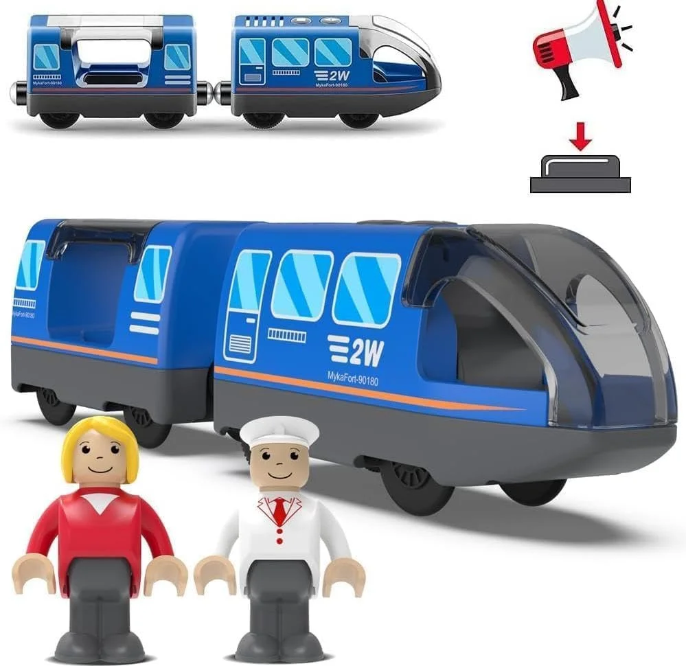 قطار باتری خور NALACAL، اتصال مغناطیسی، موتور قدرتمند، سازگار با برندهای اصلی، اسباب بازی کودک نوپا، الهام بخش خلاقیت کودکان، مهارت های تفکر منطقی فضایی