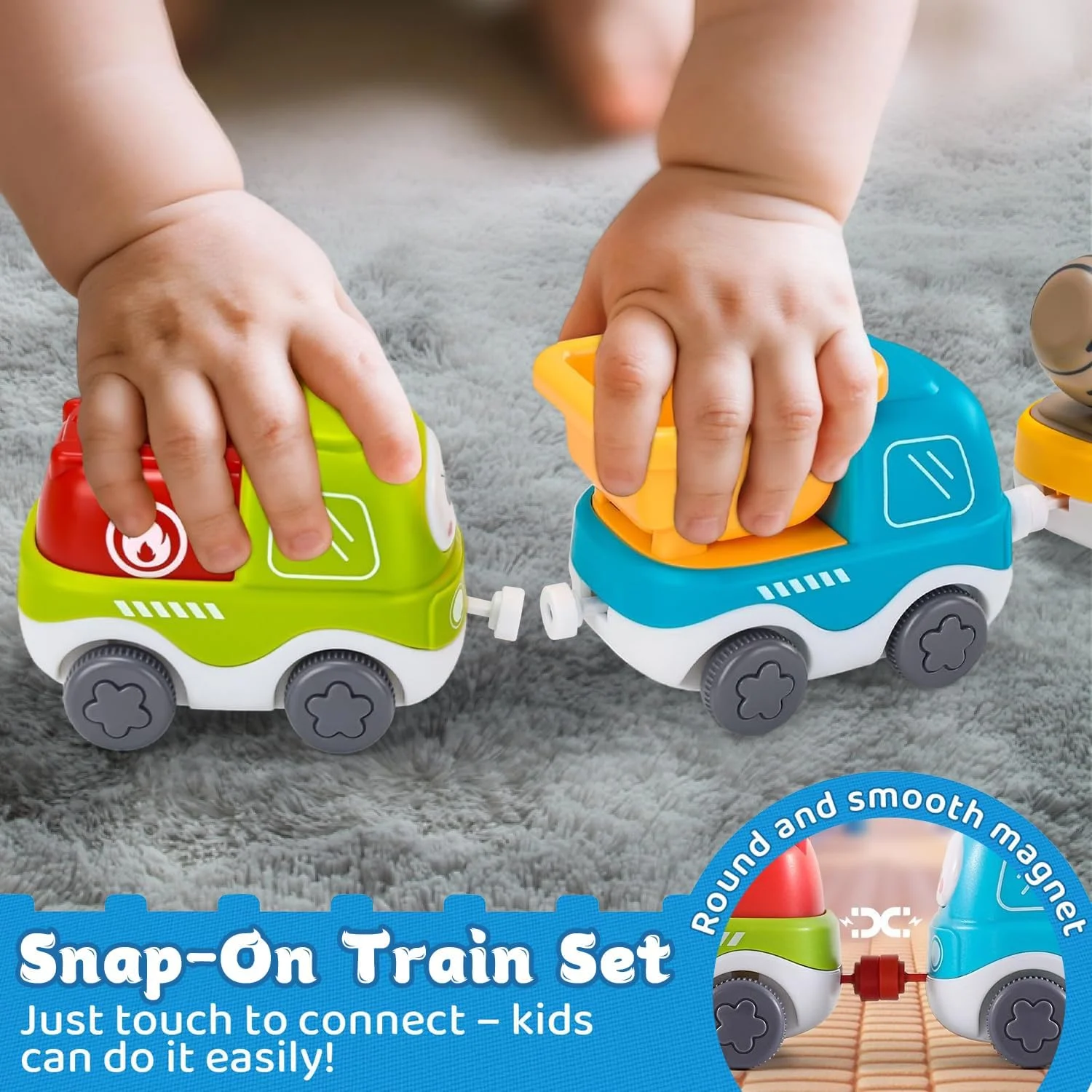 اسباب بازی قطار برقی کودکانه با قابلیت پخش بخار، نور و موسیقی، به همراه ریل. هدیه تولد و کریسمس برای کودکان 3، 4، 5 و 6 ساله