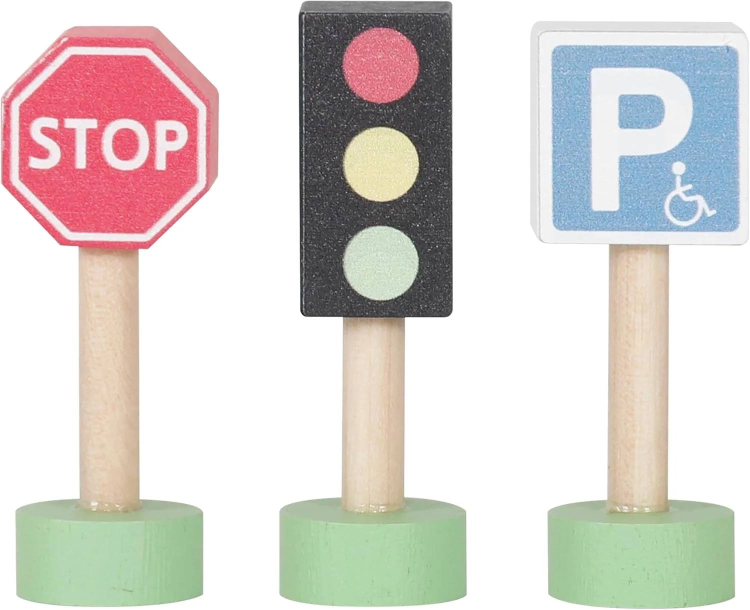 مجموعه ماشین و قطار چوبی با زیرانداز بازی، 16 تکه، ماشین ها، قطار با واگن و علائم راهنمایی و رانندگی، اسباب بازی و هدیه برای پسران، دختران و کودکان نوپا، ماشین ها و قطارهای چوبی، آمبولانس، ماشین پلیس