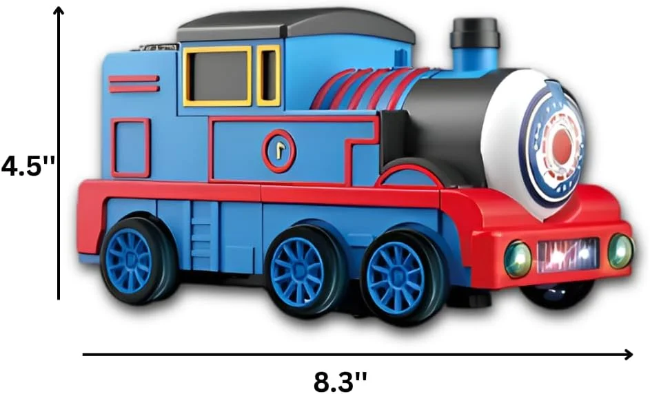 اسباب بازی قطار برقی - تبدیل شونده به ربات با نور و صدا | اسباب بازی آموزشی STEM برای سنین 2 سال به بالا | هدیه ای برای کودکان نوپا و پیش دبستانی