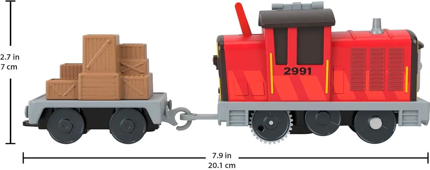 قطار اسباب بازی سالتی Thomas & Friends، موتور باتری خور با واگن بار برای بازی های تخیلی پیش دبستانی، HMC21