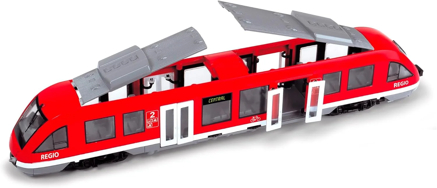 قطار شهری چرخ آزاد Dickie Toys با سقف و درهای بازشو