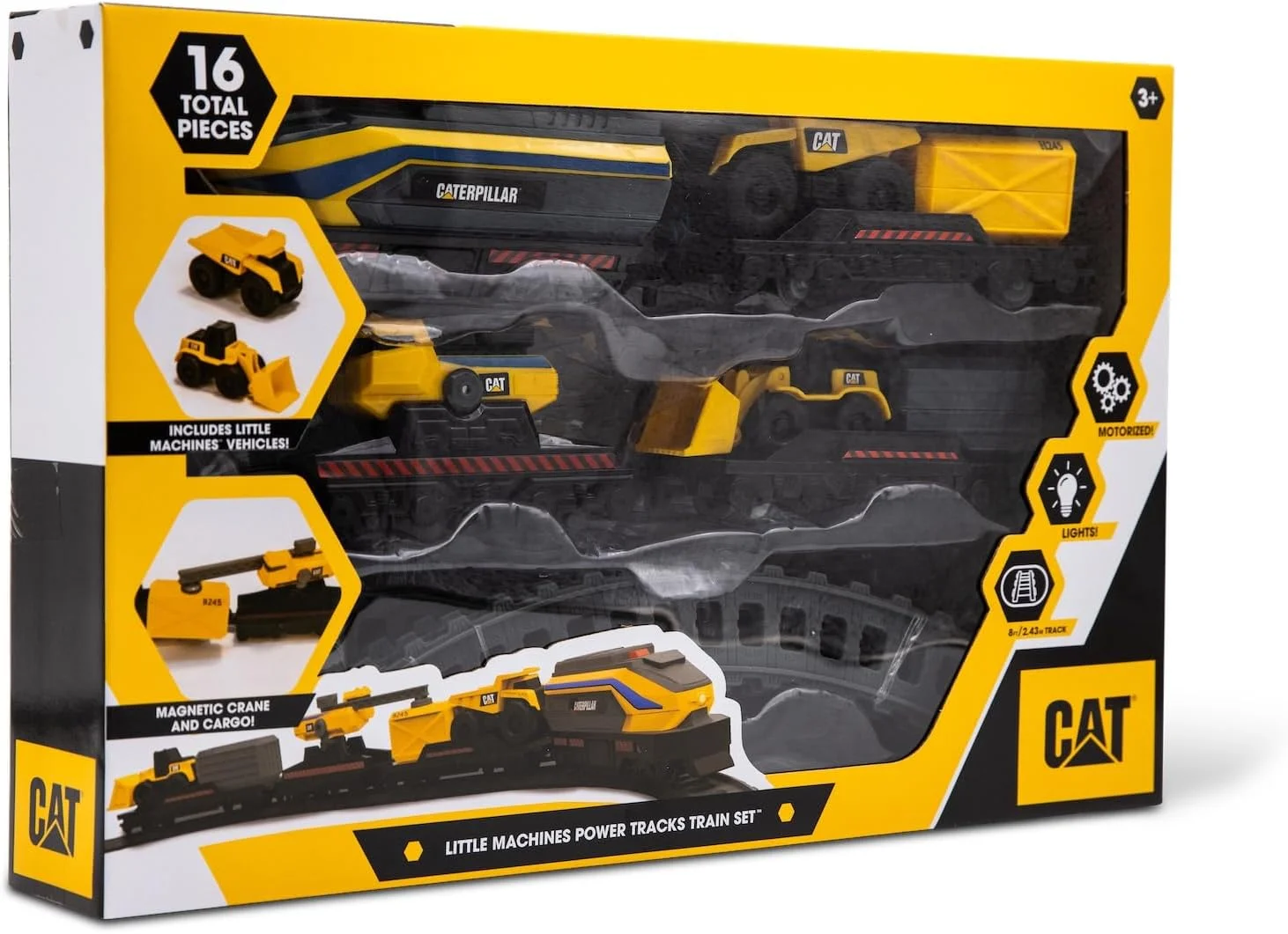 مجموعه قطار کامیون قدرت ماشین های کوچک کاترپیلار فانرایز، 82949، چند رنگ