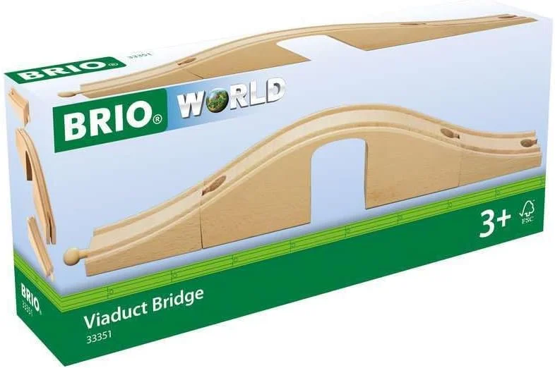 پل معلق راه آهن BRIO World - 33351 | اسباب بازی چوبی 3 تکه برای کودکان 3 سال به بالا پل معلق راه آهن BRIO World - 33351 | اسباب بازی چوبی 3 تکه برای کودکان 3 سال به بالا