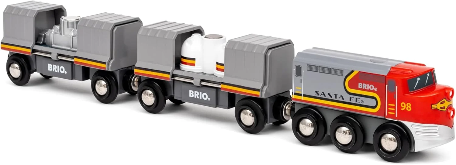 قطار سانتافه سری قطارهای جهان BRIO World مدل 36089 | قطار اسباب بازی برای کودکان بالای 3 سال