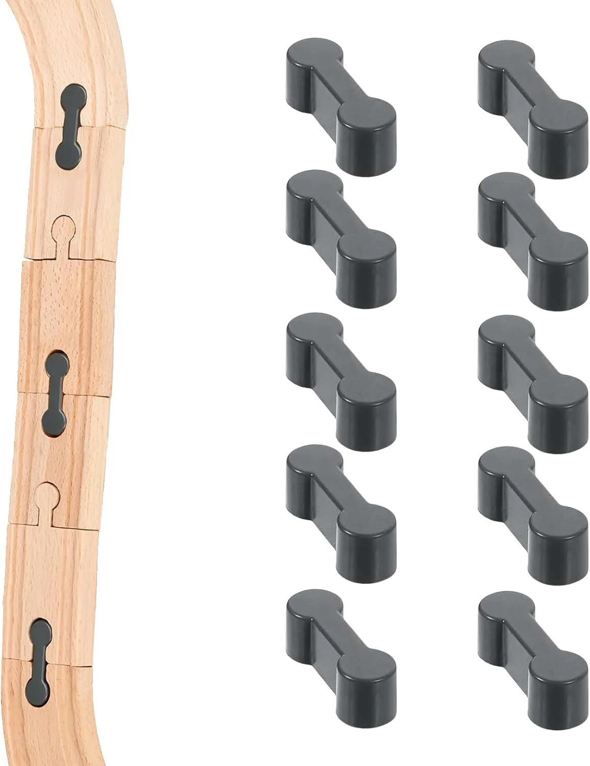 بسته 10 عددی لوازم جانبی قطار چوبی، اتصال دهنده ریل، راه آهن چوبی، اتصال دهنده آداپتور ریل چوبی، آداپتور اتصال مسیر جهانی قابل استفاده مجدد برای راه آهن های اسباب بازی، اتصال مسیر قطار اسباب بازی بسته 10 عددی لوازم جانبی قطار چوبی، اتصال دهنده ریل، راه آهن چوبی، اتصال دهنده آداپتور ریل چوبی، آداپتور اتصال مسیر جهانی قابل استفاده مجدد برای راه آهن های اسباب بازی، اتصال مسیر قطار اسباب بازی
