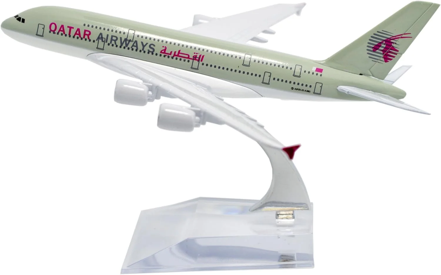 تانگ سلسله (TM) 1:400 16 سانتی متر ایرباس A380 هواپیمایی قطر مدل هواپیمای فلزی اسباب بازی