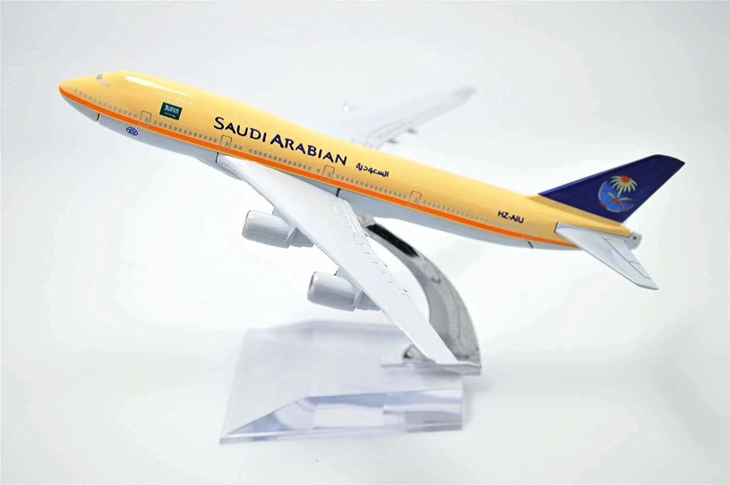 مدل هواپیمای فلزی مولوگتا، هواپیمای سعودی، مقیاس 1:400، مدل هواپیمای تزئینی ثابت، اسباب بازی مدل هواپیما، 16 سانتی متر