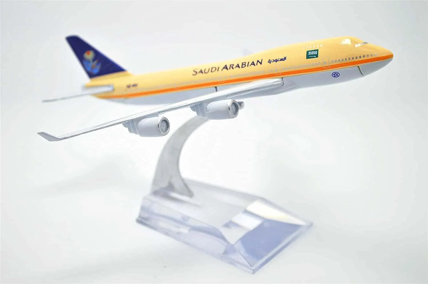 مدل هواپیمای فلزی مولوگتا، هواپیمای سعودی، مقیاس 1:400، مدل هواپیمای تزئینی ثابت، اسباب بازی مدل هواپیما، 16 سانتی متر