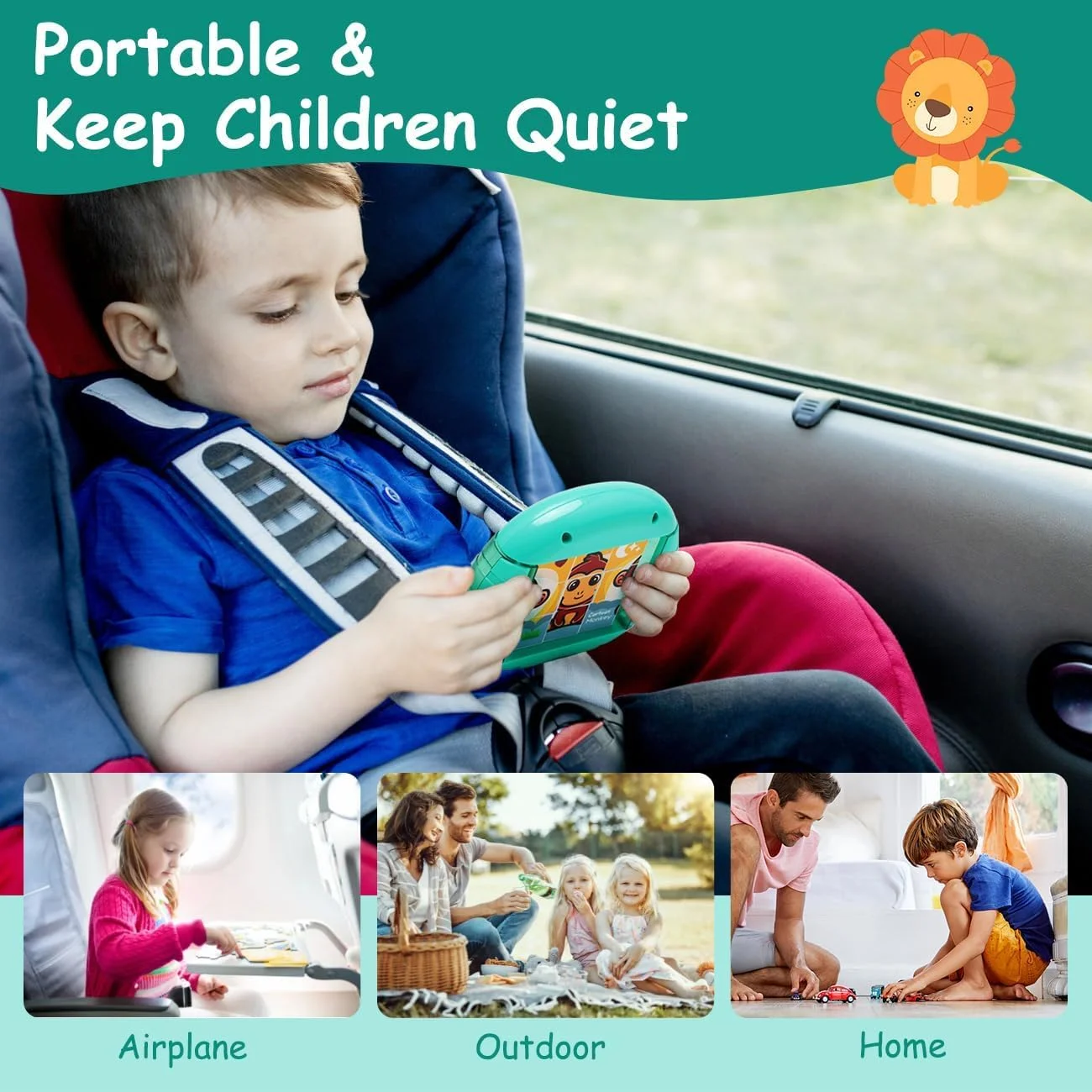 اسباب بازی پازل چرخشی آزونی، پلاستیکی، 4 پازل در 1، مناسب برای سفر کودکان نوپا، فعالیت در ماشین، هواپیما، سفر جاده ای، مهارت های حرکتی ظریف، اسباب بازی بی قراری، هدیه برای پسران و دختران 3 سال به بالا