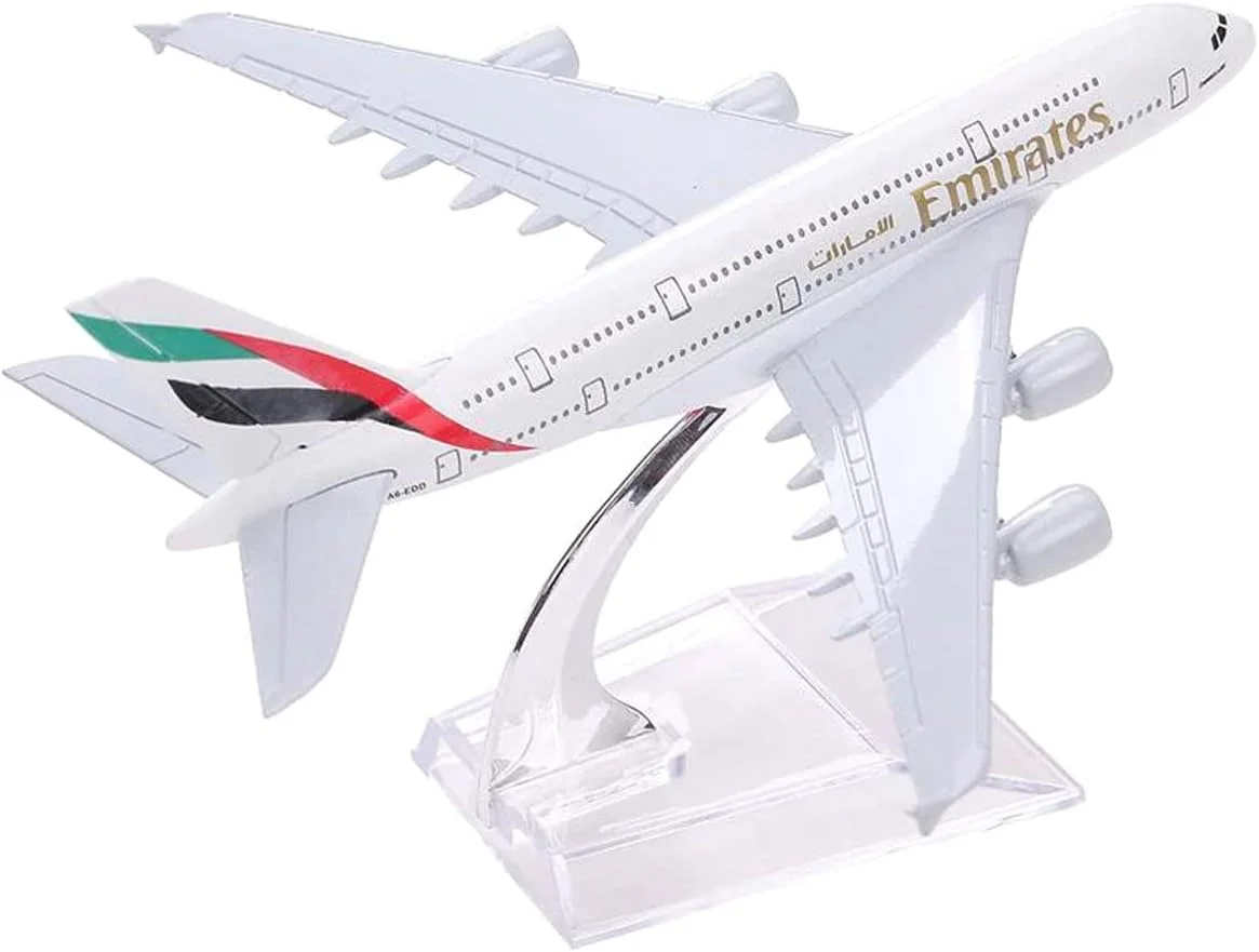 مدل هواپیمای ایرباس A380 فلزی 16 سانتی متری، هدیه تولد کودک، هدیه کریسمس