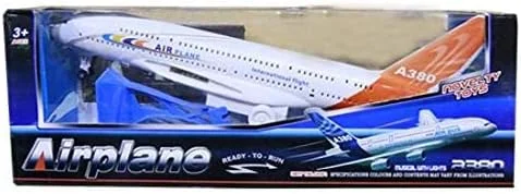 مدل هواپیمای ایرباس A380 با چراغ، صدا و حرکت