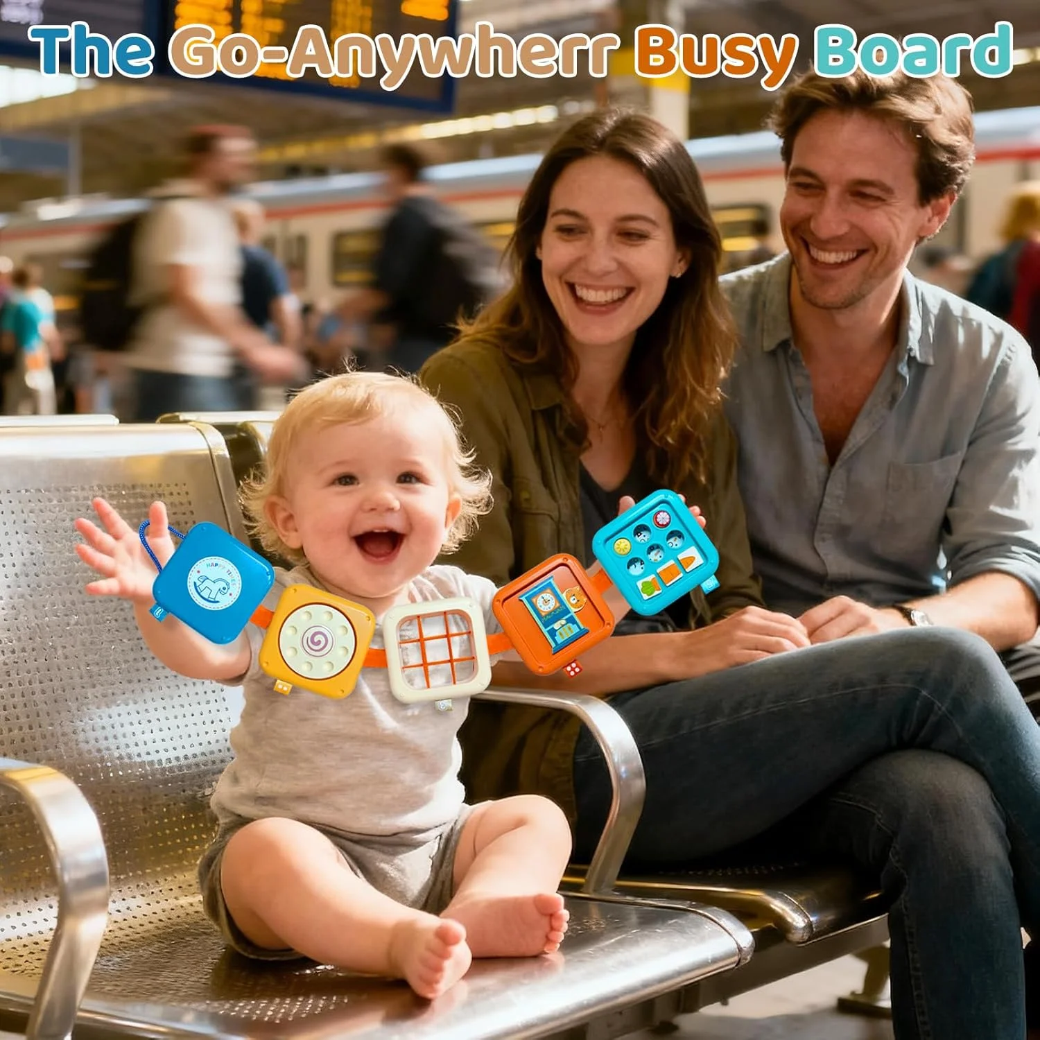 اسباب بازی های مونته سوری برای کودکان 1 ساله - صفحه سرگرمی حسی برای کودکان نوپا 1-3 ساله - مکعب فعالیت های مسافرتی هواپیما و اسباب بازی های بی قرار - هدیه کودک برای یادگیری مهارت های حرکتی برای 6-12، 12-18 ماهگی