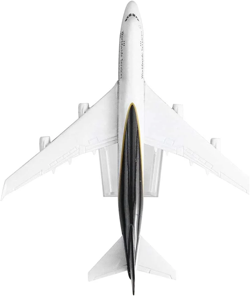 مدل هواپیمای فلزی 16 سانتی متری، اسباب بازی هواپیما، هدیه تولد کودک (B747 UPS)