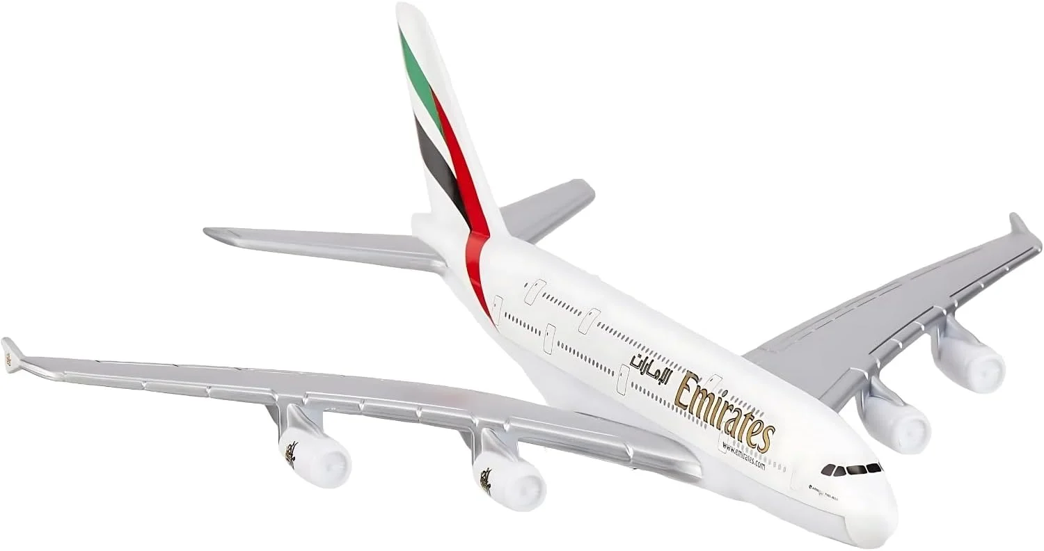 مدل هواپیمای ایرباس A380 دایکست لیموس، طول 16 سانتی متر - اسباب بازی کلکسیونی هواپیما به همراه پایه - ایده آل برای علاقه مندان به هوانوردی و کودکان، هدیه تولد کودک، هدیه کریسمس، مدل های هواپیما