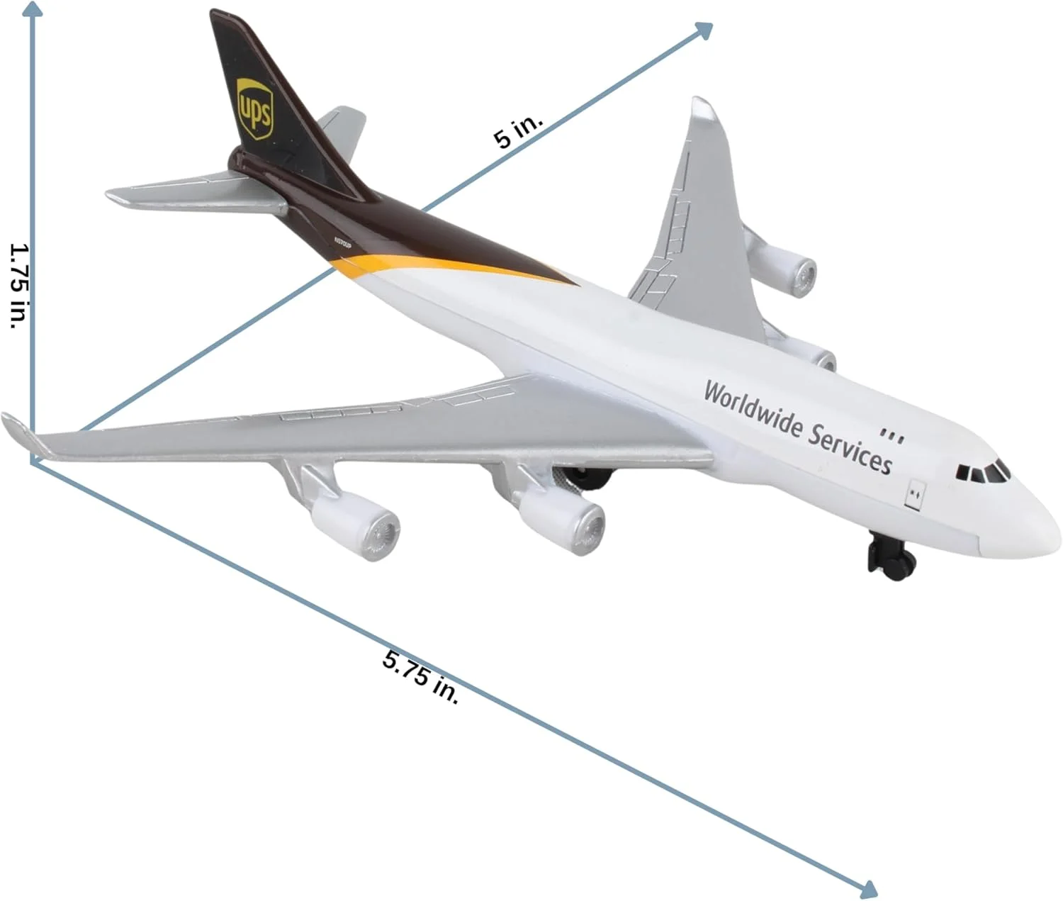 هواپیمای اسباب بازی دارون – یو پی اس – مدل هواپیمای فلزی دایکاست با قطعات پلاستیکی برای کودکان 3 سال به بالا
