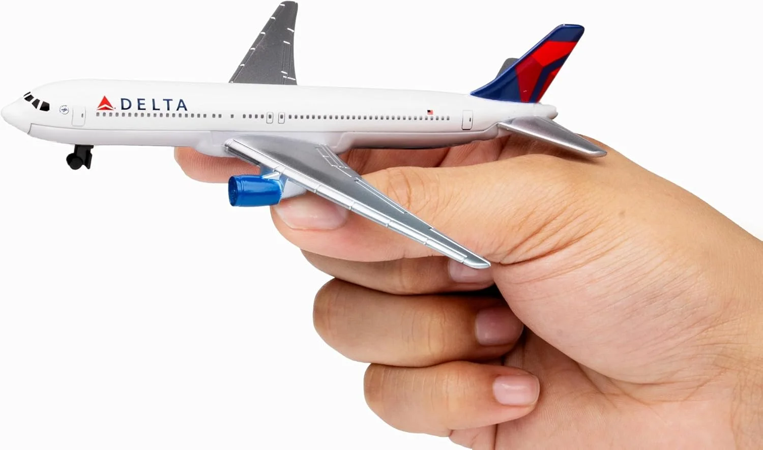 هواپیمای اسباب بازی دارون – خطوط هوایی دلتا – مدل هواپیمای فلزی دایکاست با قطعات پلاستیکی برای کودکان 3 سال به بالا