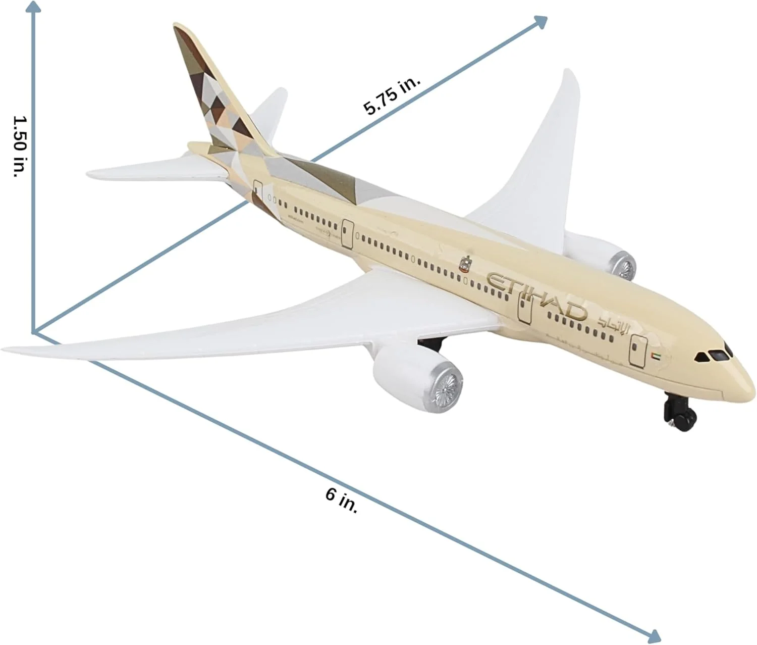 هواپیمای اسباب بازی دارون - اتحاد - مدل هواپیمای فلزی دایکاست با قطعات پلاستیکی برای کودکان 3 سال به بالا