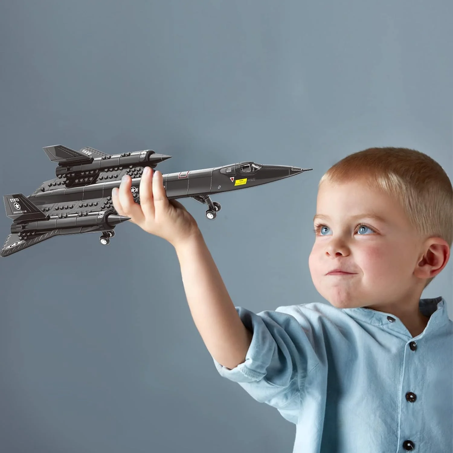 اسباب بازی بلوک ساختنی وانگ، مدل هواپیمای جنگنده SR-71A جت بلک‌برد (183 قطعه) هدیه ای ایده آل برای کودکان و نوجوانان