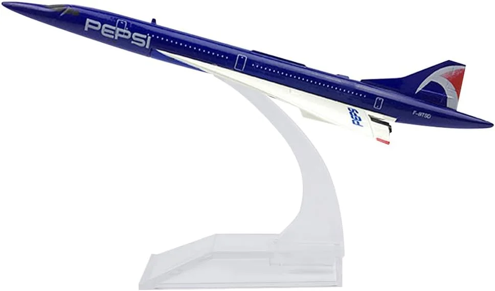 مدل هواپیمای کنکورد ایر فرانس، فلزی، طول 15 سانتی متر