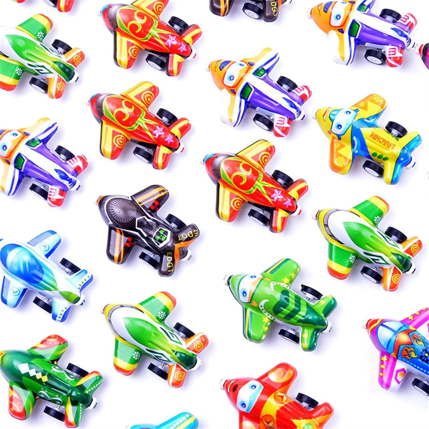 20 عدد مینی هواپیمای عقب کشیدنی AM ANNA برای پسران 4 تا 8 ساله، اسباب بازی های هواپیمای کوچک عمده برای مهمانی، مجموعه اسباب بازی های جعبه گنج کلاسی، جوایز کارناوال (20 عدد هواپیمای عقب کشیدنی)