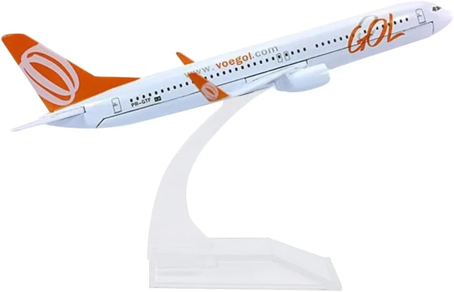 مدل هواپیمای فلزی بوئینگ 737 خطوط هوایی گول برزیل، طول 16 سانتی متر
