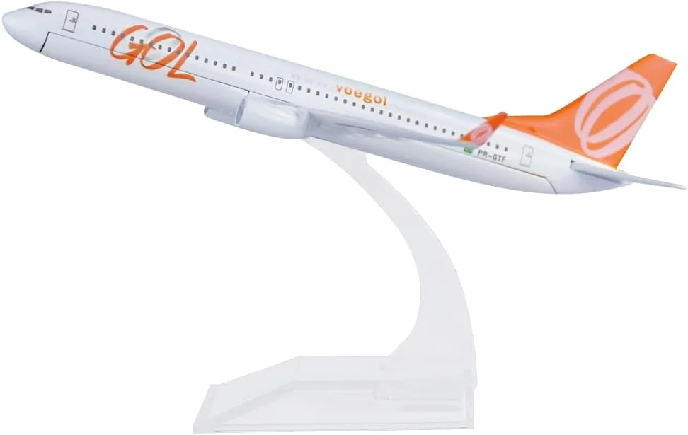 مدل هواپیمای فلزی بوئینگ 737 خطوط هوایی گول برزیل، طول 16 سانتی متر